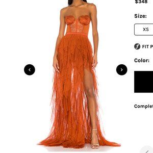 For Love and Lemons Revolve Bustier Gown